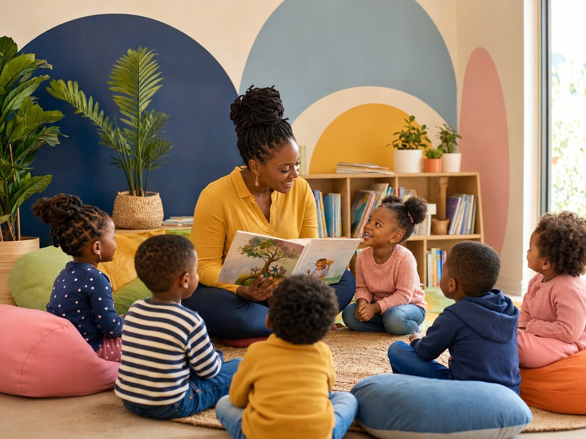 Story time with children